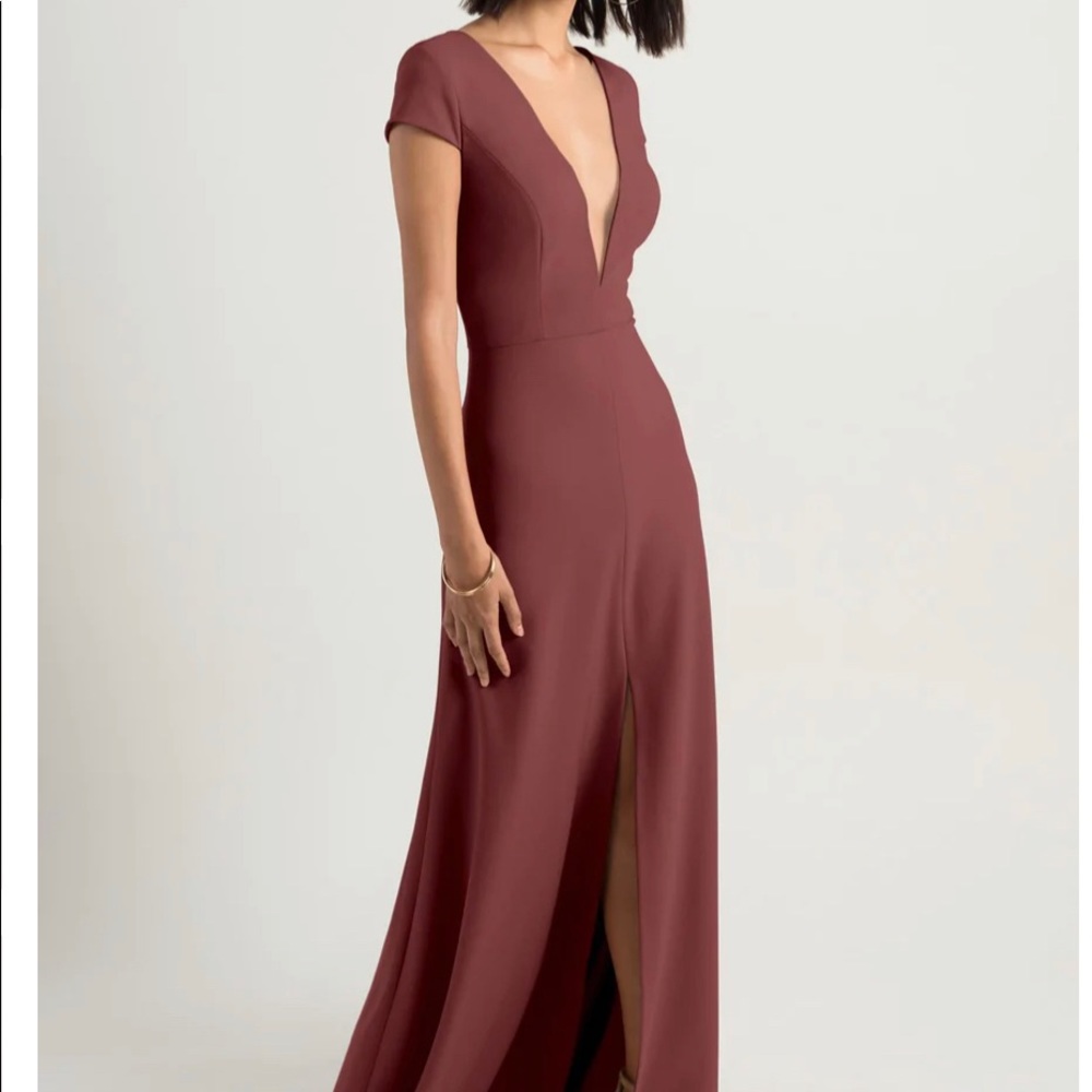 Jenny Yoo Cara bridesmaid dress in Cinnamon Rose